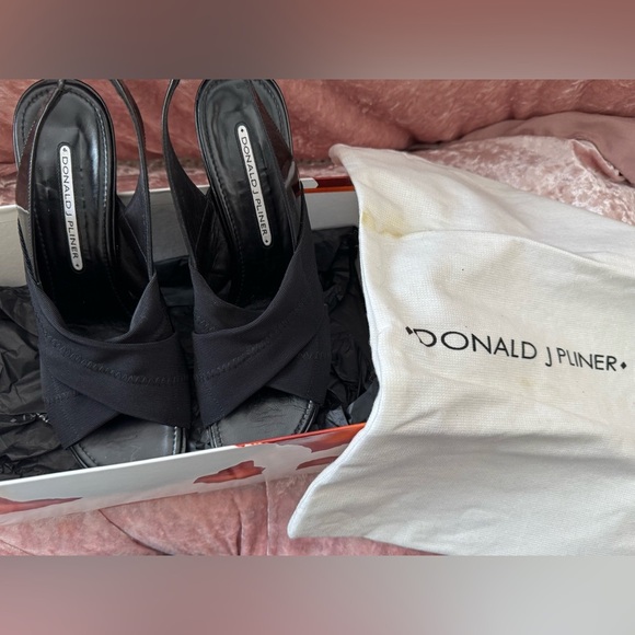 💥Donald J. Pliner Black Women's Slingbacks - Picture 2 of 12